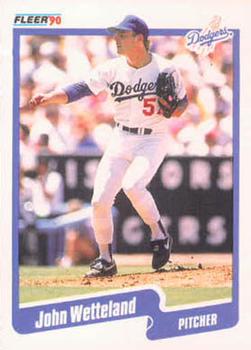 #411 John Wetteland - Los Angeles Dodgers - 1990 Fleer USA Baseball