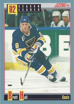 #411 Brett Hull - St. Louis Blues - 1992-93 Score Canadian Hockey