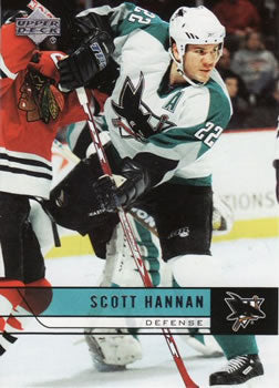 #411 Scott Hannan - San Jose Sharks - 2006-07 Upper Deck Hockey