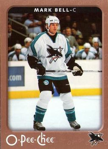 #411 Mark Bell - San Jose Sharks - 2006-07 O-Pee-Chee Hockey