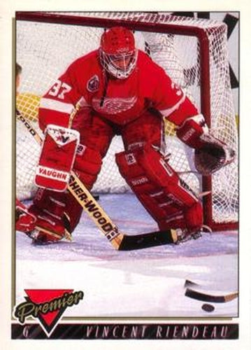 #411 Vincent Riendeau - Detroit Red Wings - 1993-94 O-Pee-Chee Premier Hockey