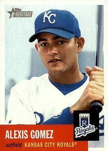 #411 Alexis Gomez - Kansas City Royals - 2002 Topps Heritage Baseball