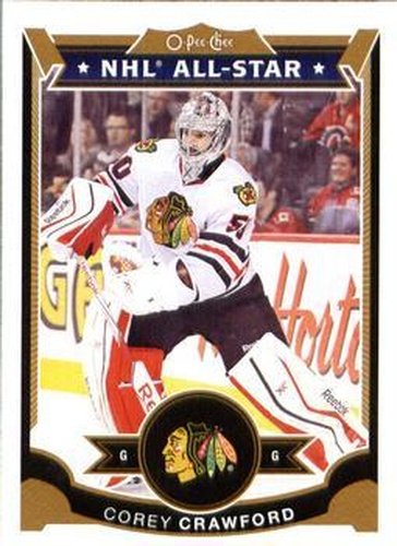 #411 Corey Crawford - Chicago Blackhawks - 2015-16 O-Pee-Chee Hockey