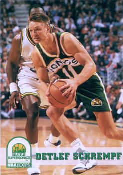 #411 Detlef Schrempf - Seattle SuperSonics - 1993-94 Hoops Basketball
