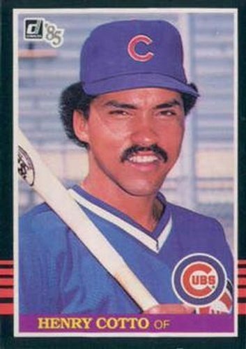 #411 Henry Cotto - Chicago Cubs - 1985 Donruss Baseball