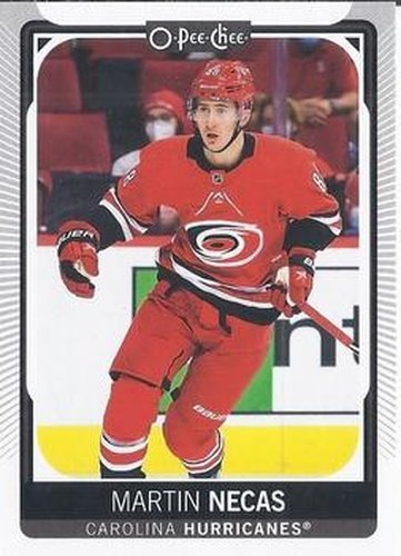 #411 Martin Necas - Carolina Hurricanes - 2021-22 O-Pee-Chee Hockey