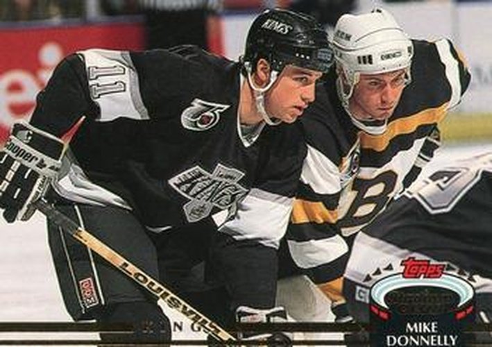 #411 Mike Donnelly - Los Angeles Kings - 1992-93 Stadium Club Hockey