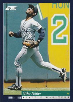 #411 Mike Felder - Seattle Mariners -1994 Score Baseball