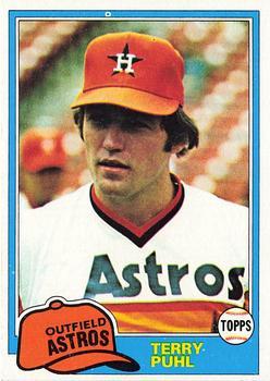 #411 Terry Puhl - Houston Astros - 1981 Topps Baseball