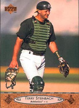 #411 Terry Steinbach - Oakland Athletics - 1996 Upper Deck Baseball