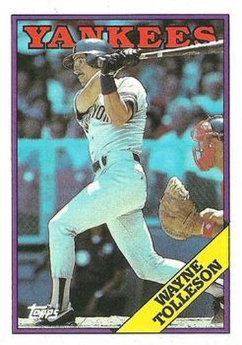 #411 Wayne Tolleson - New York Yankees - 1988 Topps Baseball