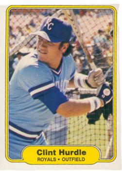 #411 Clint Hurdle - Kansas City Royals - 1982 Fleer Baseball
