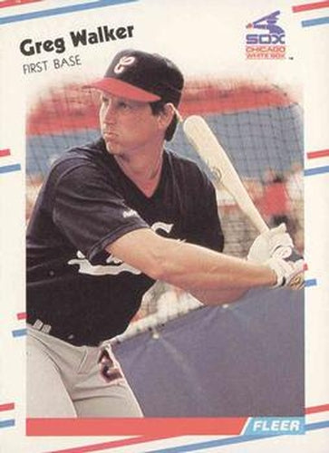 #411 Greg Walker - Chicago White Sox - 1988 Fleer Baseball