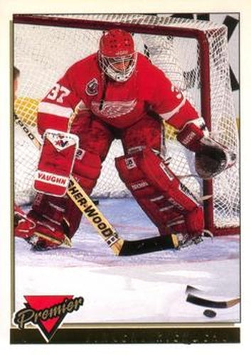 #411 Vincent Riendeau - Detroit Red Wings - 1993-94 O-Pee-Chee Premier Hockey - Gold