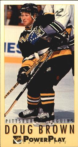 #411 Doug Brown - Pittsburgh Penguins - 1993-94 Fleer PowerPlay Hockey