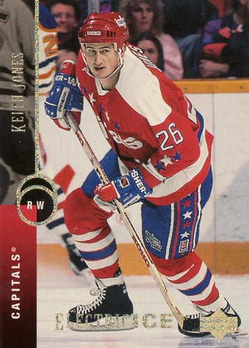 #411 Keith Jones - Washington Capitals - 1994-95 Upper Deck Hockey - Electric Ice