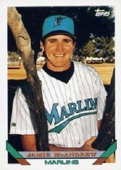 #412 Jamie McAndrew - Florida Marlins - 1993 Topps Baseball