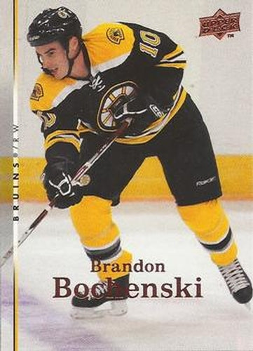 #412 Brandon Bochenski - Boston Bruins - 2007-08 Upper Deck Hockey