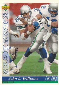 #412 John L. Williams - Seattle Seahawks - 1993 Upper Deck Football