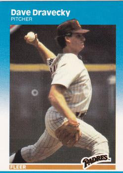 #412 Dave Dravecky - San Diego Padres - 1987 Fleer Baseball