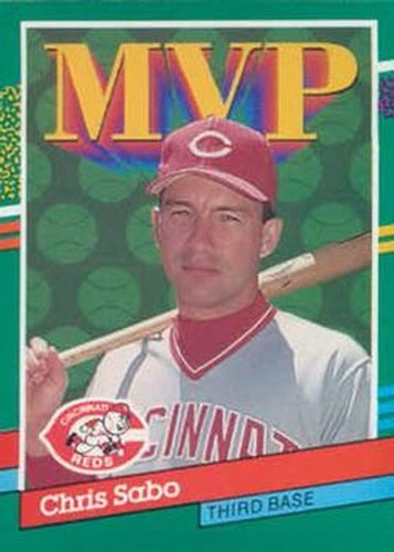 #412 Chris Sabo - Cincinnati Reds - 1991 Donruss Baseball