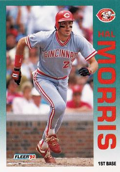 #412 Hal Morris - Cincinnati Reds - 1992 Fleer Baseball