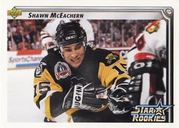 #412 Shawn McEachern - Pittsburgh Penguins - 1992-93 Upper Deck Hockey