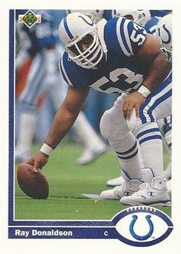 #412 Ray Donaldson - Indianapolis Colts - 1991 Upper Deck Football