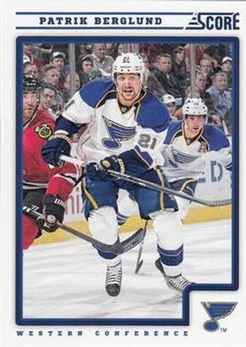 #412 Patrik Berglund - St. Louis Blues - 2012-13 Score Hockey