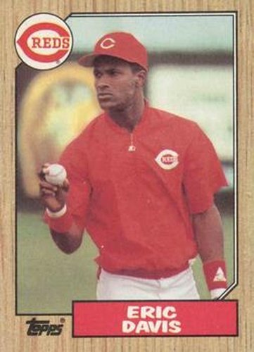 #412 Eric Davis - Cincinnati Reds - 1987 Topps Baseball