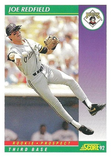#412 Joe Redfield - Pittsburgh Pirates - 1992 Score Baseball