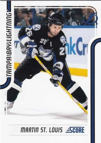#412 Martin St. Louis - Tampa Bay Lightning - 2011-12 Score Hockey
