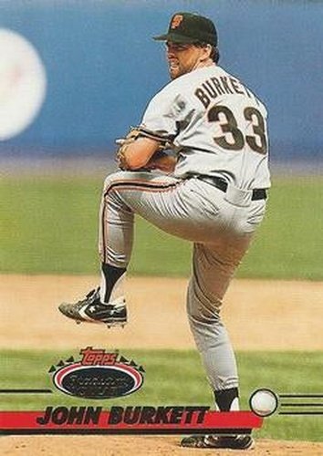 #412 John Burkett - San Francisco Giants - 1993 Stadium Club Baseball