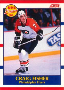 #412 Craig Fisher - Philadelphia Flyers - 1990-91 Score Canadian Hockey