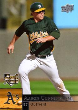 #412 Aaron Cunningham - Oakland Athletics - 2009 Upper Deck Baseball