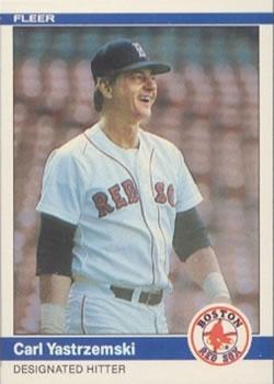 #412 Carl Yastrzemski - Boston Red Sox - 1984 Fleer Baseball