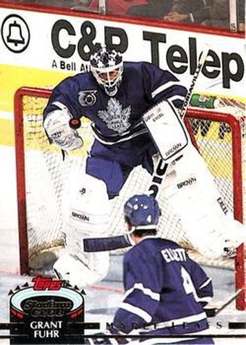 #412 Grant Fuhr - Toronto Maple Leafs - 1992-93 Stadium Club Hockey