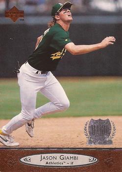 #412 Jason Giambi - Oakland Athletics - 1996 Upper Deck Baseball