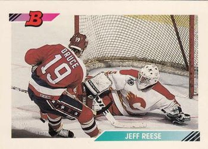 #412 Jeff Reese - Calgary Flames - 1992-93 Bowman Hockey