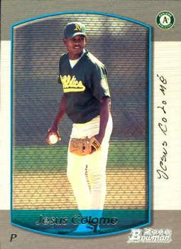 #412 Jesus Colome - Oakland Athletics - 2000 Bowman Baseball