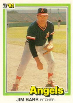 #412 Jim Barr - California Angels - 1981 Donruss Baseball