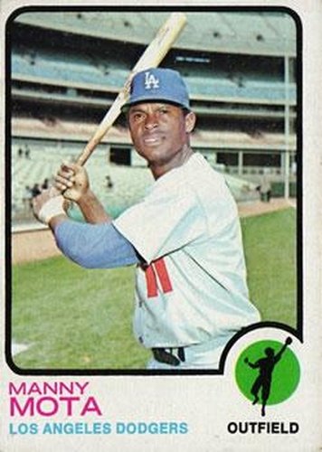 #412 Manny Mota - Los Angeles Dodgers - 1973 Topps Baseball