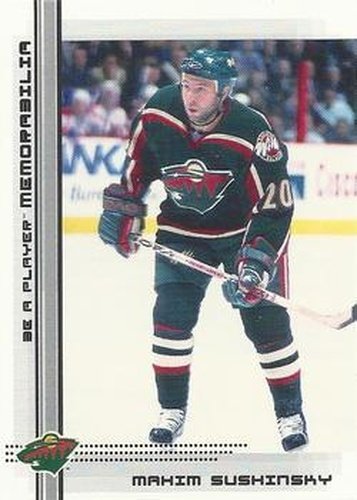 #412 Maxim Sushinski - Minnesota Wild - 2000-01 Be a Player Memorabilia Hockey