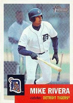 #412 Mike Rivera - Detroit Tigers - 2002 Topps Heritage Baseball
