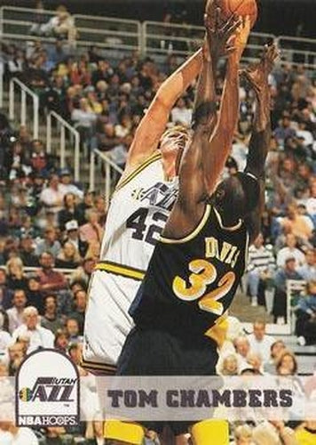 #412 Tom Chambers - Utah Jazz - 1993-94 Hoops Basketball