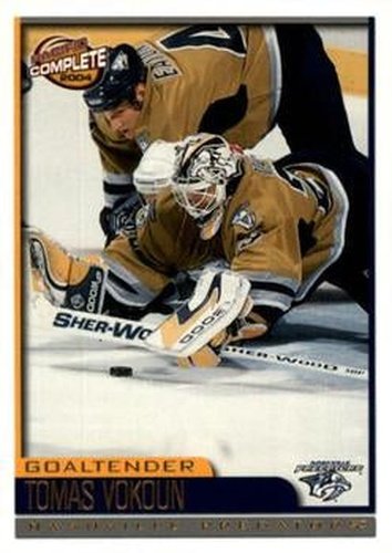 #412 Tomas Vokoun - Nashville Predators - 2003-04 Pacific Complete Hockey