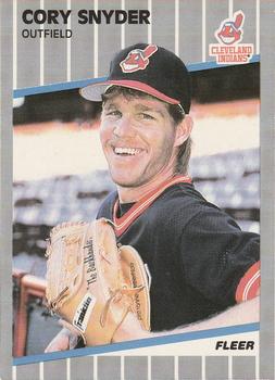 #412 Cory Snyder - Cleveland Indians - 1989 Fleer Baseball