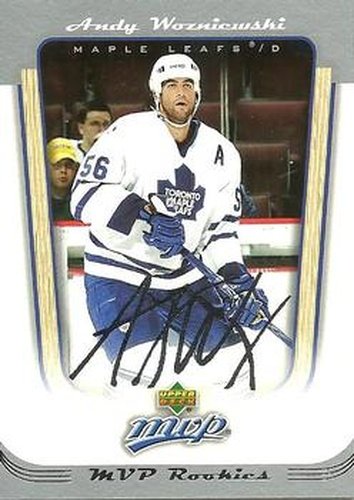 #412 Andy Wozniewski - Toronto Maple Leafs - 2005-06 Upper Deck MVP Hockey