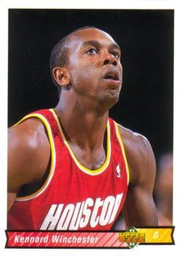 #412 Kennard Winchester - Houston Rockets - 1992-93 Upper Deck Basketball