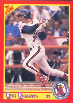 #412 Kent Anderson - California Angels - 1990 Score Baseball